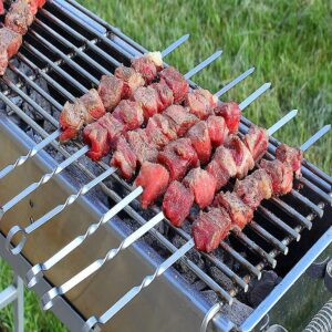 BBQ Skewers (Pack of 6) | BBQ Skewers (Pack of 6) Price in Pakistan | Flat Bbq Skewers | Stainless Steel Bbq Skewers | Bbq Sticks