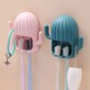 Wall-mounted Toothbrush Hanger | Toothbrush holder | Brush Hanger | Cactus Toothbrush hanger | Bathroom Toothbrush Hanger