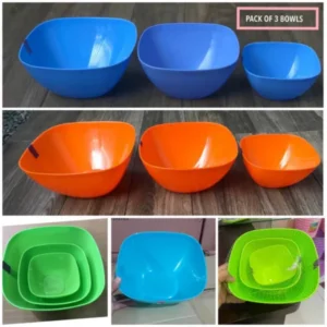 Plastic Bowls Set (3 pcs) | Plastic Bowls Set (3 pcs) Price in Pakistan | Bowl Set | Serving Bowl Set | BPA Free Bowl Set