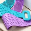 Silicone Bath Scrubber Belt | Bath Belt Scrubber | Silicone Back Scrubbing Belt | Body Sponge Silicon Brush Bath | Shower Belt Back Scrubber