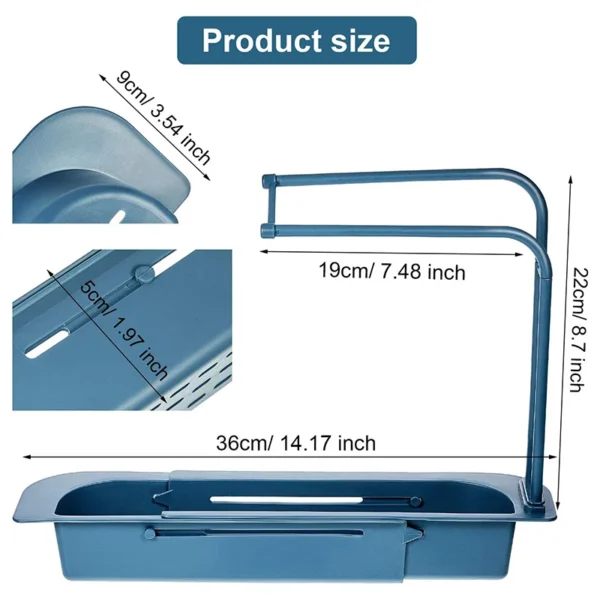 Telescopic Sink Storage Rack | Telescopic Sink Storage Rack Price in Pakistan | Rack | Sink Storage Rack | Adjustable Sink Storage Rack