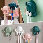 Wall-mounted Toothbrush Hanger | Toothbrush holder | Brush Hanger | Cactus Toothbrush hanger | Bathroom Toothbrush Hanger