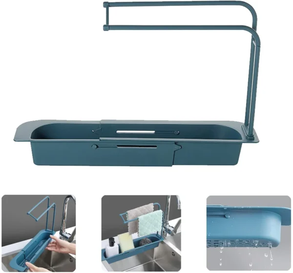 Telescopic Sink Storage Rack | Telescopic Sink Storage Rack Price in Pakistan | Rack | Sink Storage Rack | Adjustable Sink Storage Rack