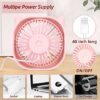 Mini USB Rotatable Desktop Fan | Cat Ears Air Cooler USB | Desktop Fan | Mini Fan | Table Fan | Cat Ears Mini USB Rotatable Desktop Fan