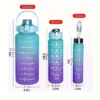 3 Pcs Water Bottle Set | Water Bottle Set Price in Pakistan | Sport Water Bottle | Motivational Water Bottle | BPA Free Drinking Bottle