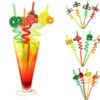 Spiral Fancy Straw | Funny Crazy Spiral Straws | Reusable straws for kids | Plastic Fancy Spiral Straw | Colourful Straws