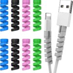 Charging cable protector | Spiral Silicone Cable Protector | Silicone cable protector | Hands free Wire Protector | Wire Protector | Mouse Cable Protector