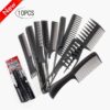 10 Pcs/Set Hairdressing Combs | Professional Hair Combs | Combs Anti-Static Salon | Styling Tool Set Combs | Multifunctional Hair Design