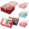 2 In 1 Undergarment Organizer Box | Underwear Organizer With Lid | Socks Storage Organizer | Closet Organizer | Storage Box