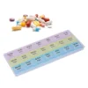 Travel Pill Box - Pill Box Organizer - Disposable Plastic Pill Box - Small Pill Container - Portable Travel Cute Pill Box - Weekly Pill Organizer