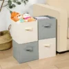 Foldable Storage Cubes Organizer | Basket Bin Storage Boxes | Storage Container with Handles | Drawer Dividers | Clothes Closet Shelves Organizer