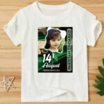 14 August Kids T-Shirts - Customized T-Shirts Printing - Pakistan Independence Day - Pakistani Flag T-Shirts - Personalized Shirts